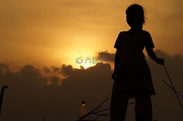太陽,黃色,日出