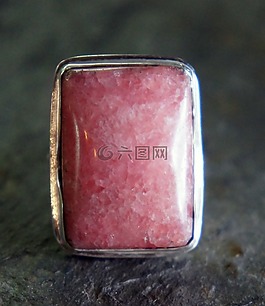 菱锰矿,粉红色,银
