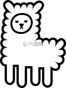羊駝,喇嘛,輪廓