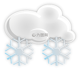 雪,云,雪花