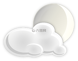 云量,月球,夜