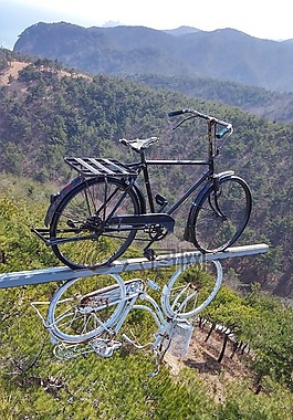 自行车,背景,旅行