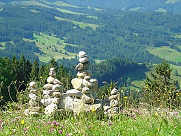 山,路標(biāo),石雕塑