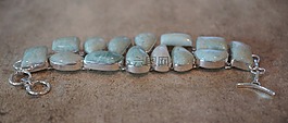 amazonite,石,手鐲