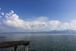 湖,游泳,帆