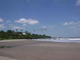 海滩,沿海风景,沙
