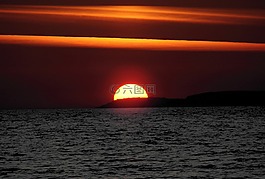太陽,日落,abendstimmung