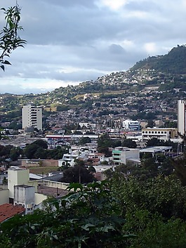 城市,建筑物,山