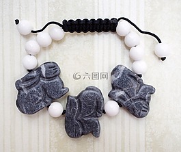 兔,灰色,白