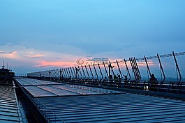 夕阳,美景,风景