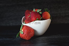 草莓,红色,成熟