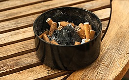 煙灰缸,香煙,灰