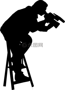 側影,攝影師,工作