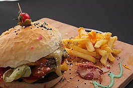 漢堡,食品,快餐