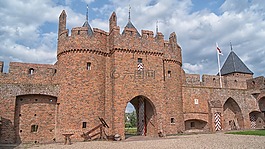 城堡,城堡doornenburg,老