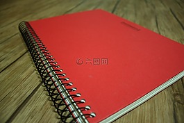 手冊,筆記,紅