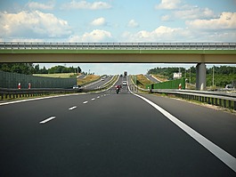 motocyklista,马达,的autostrada