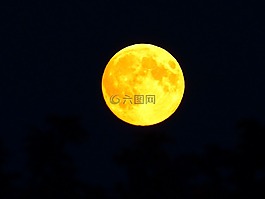 滿月,月球,月光