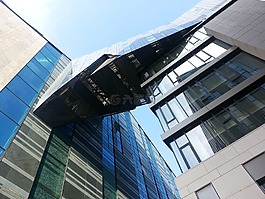 建設,玻璃,鏡像