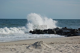 波,啟動(dòng)畫面,海洋