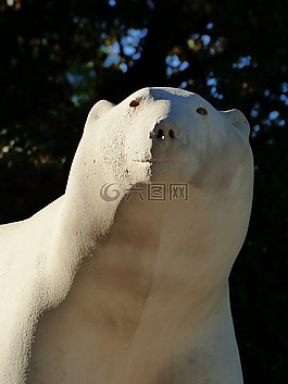 雕塑,白熊,達西公園