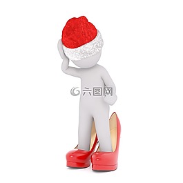 白人男性,3d模型,孤立