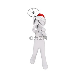 白人男性,3d模型,孤立
