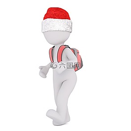 白人男性,3d模型,孤立