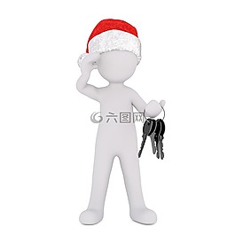 白人男性,3d模型,孤立