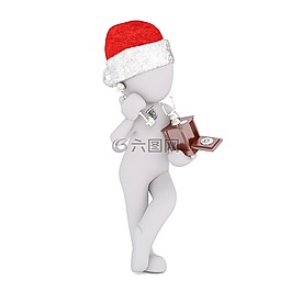 白人男性,3d模型,孤立