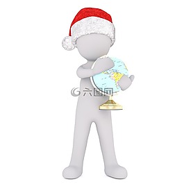 白人男性,3d模型,孤立