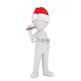 白人男性,3d模型,孤立