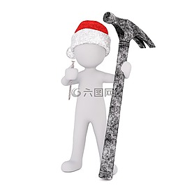 白人男性,3d模型,孤立