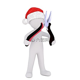 白人男性,3d模型,孤立