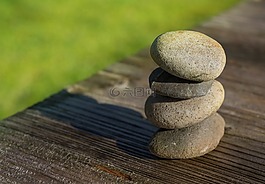 石頭,鵝卵石,自然