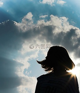 春天,天空,云