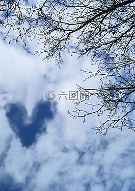 天空,心臟,支