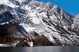 国王湖,bartholomä st,berchtesgadener 土地