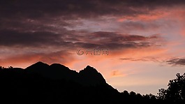 日出,景觀,天空