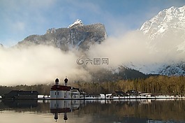 国王湖,bartholomä st,berchtesgadener 土地
