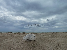 石,海,藍(lán)色