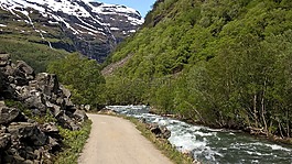線索,自行車道,河