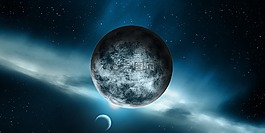 行星,空間,月亮