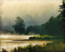 景觀,自然,湖
