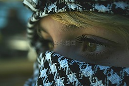 女孩,眼睛,面對