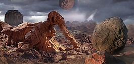 幻想,景觀,奇幻景觀