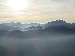 山,秋季,心情
