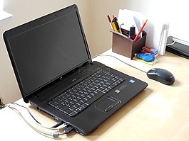 筆記本電腦,辦公室,計算機