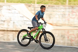快速,自行車,運行