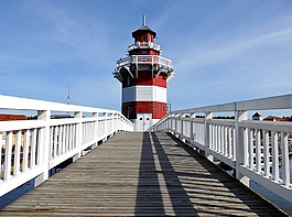 燈塔,訪問,橋